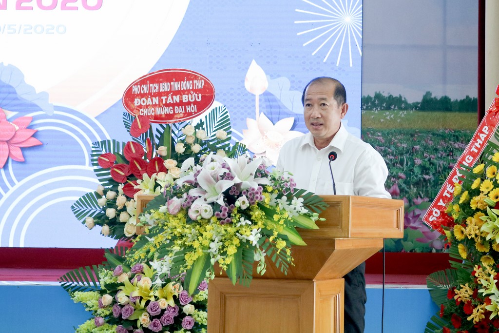 Ảnh Ông Đoàn Tấn Bửu – Phó Chủ Tịch Ủy Ban Nhân dân Tỉnh Đồng Tháp phát biểu tại cuộc họp